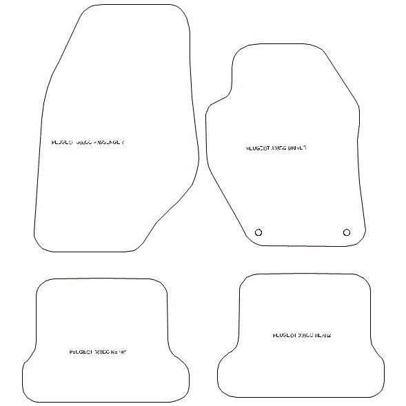 To fit Peugeot 308 CC Car Mats 2007 - 2014 & Heel Pad (B) - Picture 5 of 16